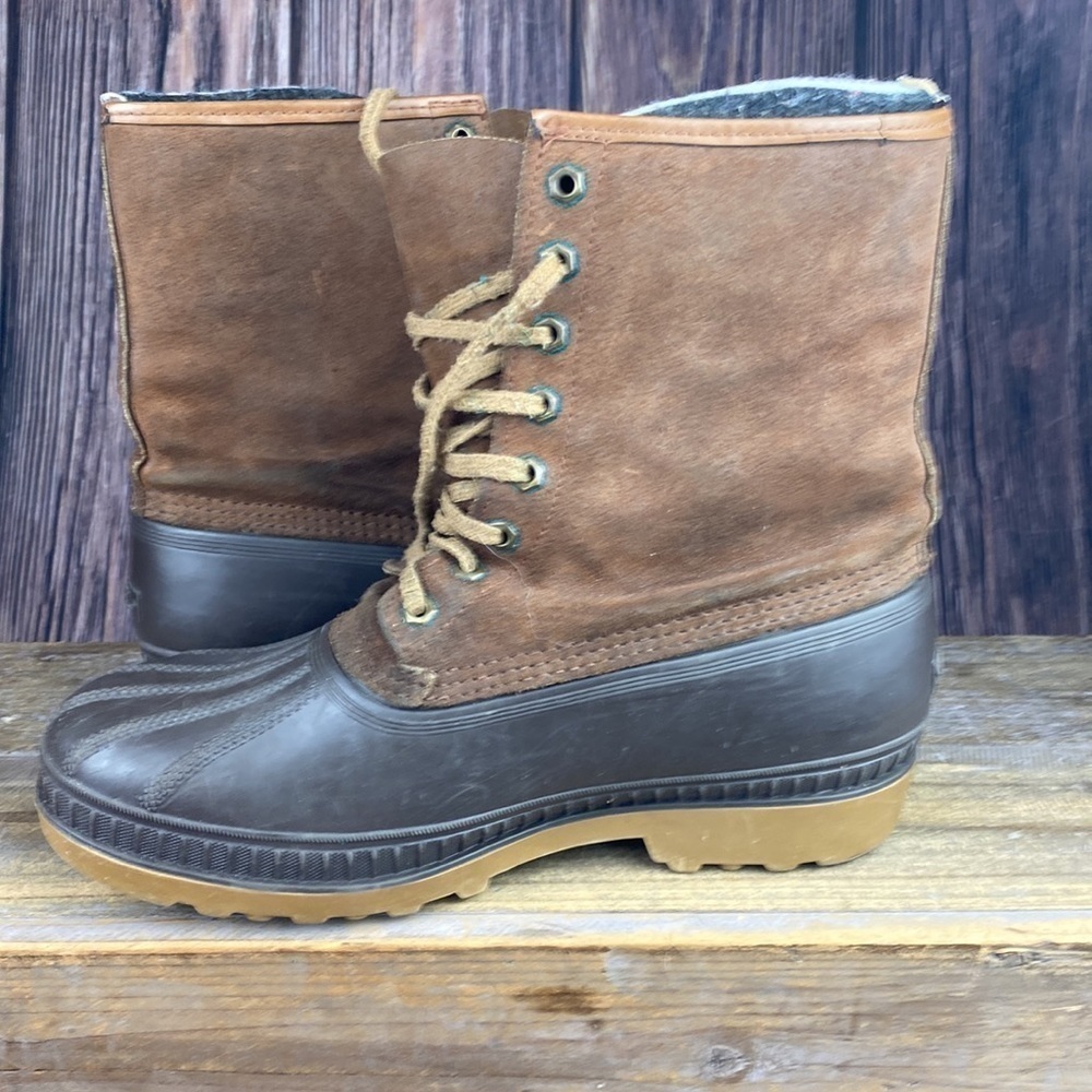 Sorel Ice Pac Boots Brown Suede - Size 9 - Picture 6 of 10